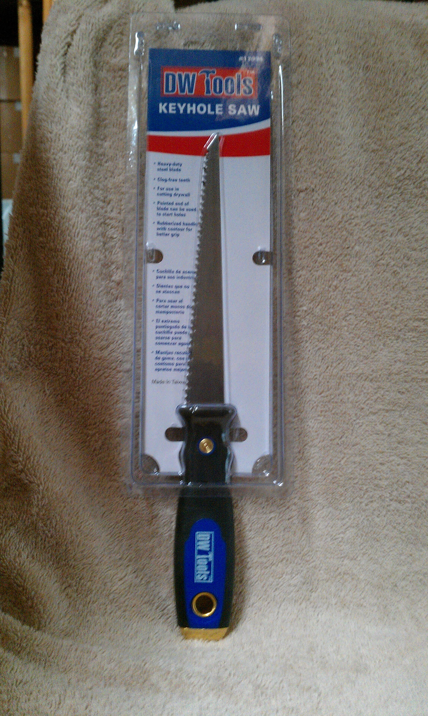 DURA GRIP DRYWALL KEYHOLE SAW 